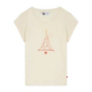 ROLAND GARROS Paris Tennis French Open Ivory T-Shirt Medium